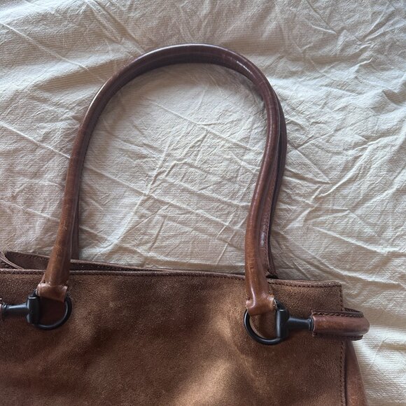 Gucci Suede Horsebit Tote - Picture 8 of 14